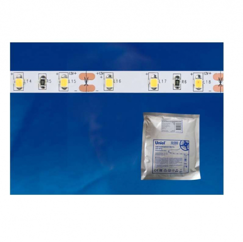 Лента светодиодная ULS-2835-60LED/m-8mm-IP20-DC24V-6W/m-5M-WW 6Вт/м 60LED/м 3000К тепл. бел. IP20 24В DC 8мм гибкая на самоклеящейся основе герметичн. упак. (уп.5м) Uniel UL-00002971 Лента светодиодная ULS-2835-60LED/m-8mm-IP20-DC24V-6W/m-5M-WW 6Вт/м 60LED/м 3000К тепл. бел. IP20 24В DC 8мм гибкая на самоклеящейся основе герметичн. упак. (уп.5м) Uniel UL-00002971