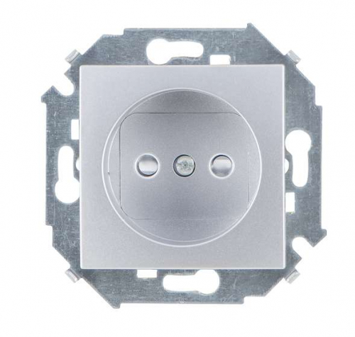 Розетка 1-м СП Simon 15 16А IP20 250В без заземл. винтов. клеммы механизм алюм. Simon 1591431-033 Розетка 1-м СП Simon 15 16А IP20 250В без заземл. винтов. клеммы механизм алюм. Simon 1591431-033