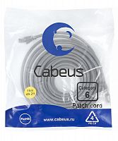 Патч-корд U/UTP кат.6 PC-UTP-RJ45-Cat.6-15m 2xRJ45/8p8c неэкранир. PVC 15м сер. Cabeus 8790c