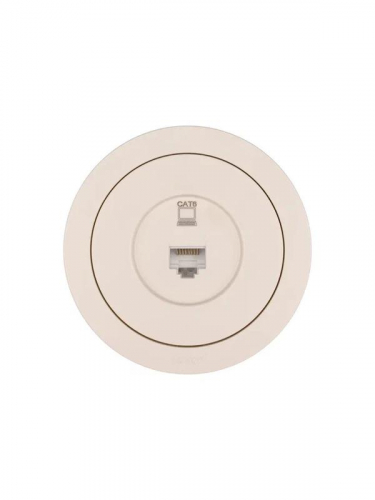 Розетка компьютерная СП OSEN RJ45 кат.6 механизм сл. кость LEZARD 743-9088-140 фото 4