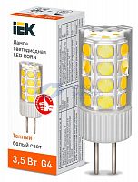 Лампа светодиодная CORN 3.5Вт капсула 3000К G4 230В керамика IEK LLE-CORN-4-230-30-G4