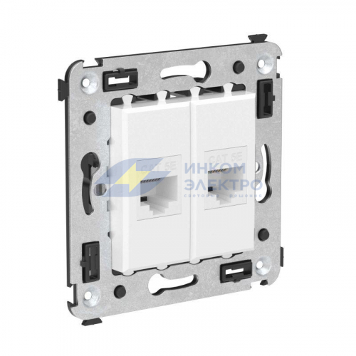 Механизм розетки компьютерной 2-м СП Avanti &amp;amp;quot;Белое облако&amp;amp;quot; RJ45 кат.5E DKC 4400664 фото 2