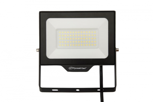 Прожектор светодиодный СДО FL 10 C 50W VW 865 BK CL 192х148х28мм 50Вт 6500К IP65 уличный черн. Русский Свет 15081023055 фото 2