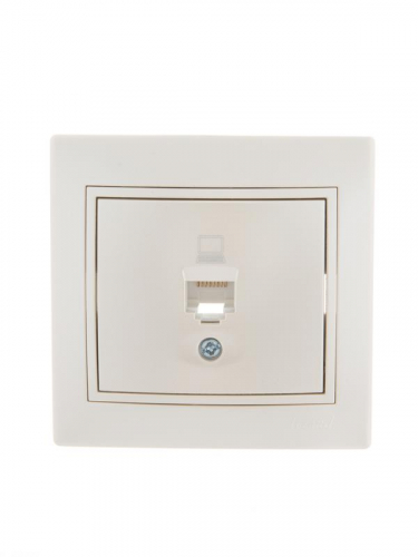 Розетка компьютерная 1-м СП Mira RJ45 16А IP20 со вставкой жемчуж./бел. перламутр. LEZARD 701-3030-139 Розетка компьютерная 1-м СП Mira RJ45 16А IP20 со вставкой жемчуж./бел. перламутр. LEZARD 701-3030-139