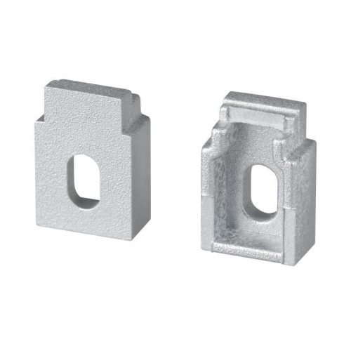 Заглушка WALL-FANTOM-BENT-W10-SIDE с отверстием пластик (комплект) Arlight 043883