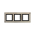 Рамка 3-м 6мод. Avanti метал. никелир. DKC 4409856