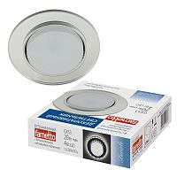 Светильник точечный декоративный DLS-L159 GX53 Chrome/Glassy GX53 встраив. доп. светодиод. подсветка 4Вт без лампы Fametto UL-00005324