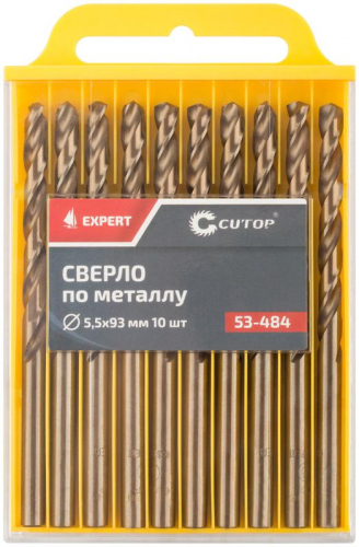 Сверло по металлу EXPERT 5.5х93мм (уп.10шт) Cutop 53-484 фото 3