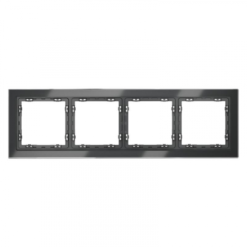 Рамка 4-м S70 стеклян. графит Voltum VLS110407 Рамка 4-м S70 стеклян. графит Voltum VLS110407