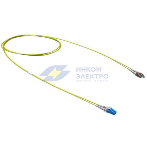 Шнур оптический коммутационный переходной Duplex LC-UPC/FC-UPC 9/125 OS2 5м DKC RNPC9DFULU5