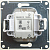 Кнопка нажимная 1-кл. СП Glossa 10А IP20 (сх. 1) 10AX механизм перламутр SE GSL000615