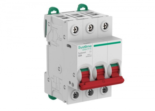 Выключатель нагрузки 3п 32А Systeme9 400В SE S9S40332 Выключатель нагрузки 3п 32А Systeme9 400В SE S9S40332