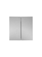 Выключатель 2-кл. СП ZIMA IP20 10А безвинт. зажим сер. матов. LEZARD 704-7488-101QC
