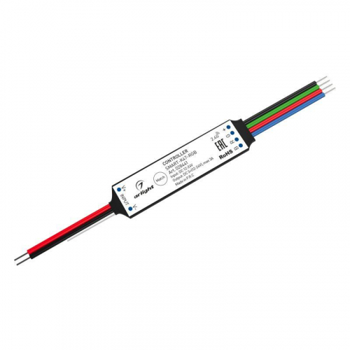 Контроллер SMART-K47-RGB (12-24В 3х1А 2.4G) (IP20 пластик) Arlight 028441 Контроллер SMART-K47-RGB (12-24В 3х1А 2.4G) (IP20 пластик) Arlight 028441