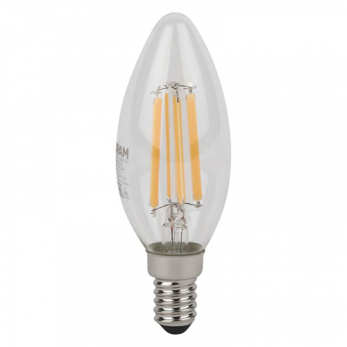 Лампа светодиодная филаментная LSCLB75 6W/865 230VFILCL 6Вт 6500К холод. бел. E14 806лм B угол пучка 300град. 220-240В (замена 75Вт) прозр. стекло OSRAM 4058075688001 фото 2 Лампа светодиодная филаментная LSCLB75 6W/865 230VFILCL 6Вт 6500К холод. бел. E14 806лм B угол пучка 300град. 220-240В (замена 75Вт) прозр. стекло OSRAM 4058075688001 фото 2
