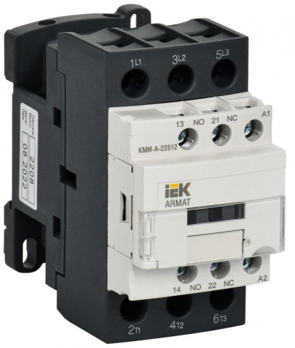 Контактор КМИ-А-22512 LC1D 25А кат. 400В AC 1НО+1НЗ AC-3 IEK AR-ACC-21-025-400-11 Контактор КМИ-А-22512 LC1D 25А кат. 400В AC 1НО+1НЗ AC-3 IEK AR-ACC-21-025-400-11