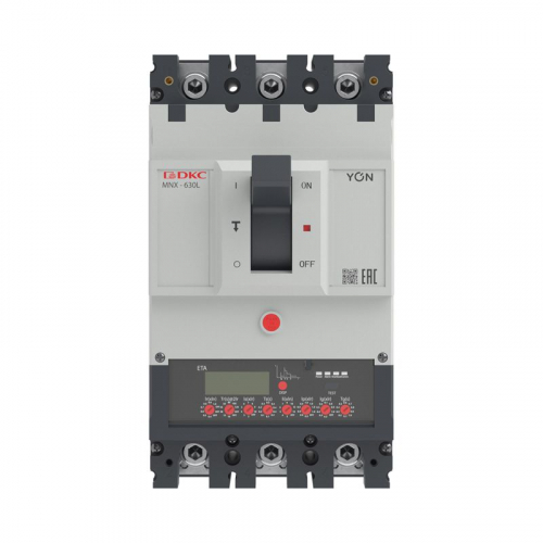 Выключатель автоматический 3P 630А 70кА pro MNX630L при AC415V расцепитель ETA YON MNX630L3PETA0630 фото 2