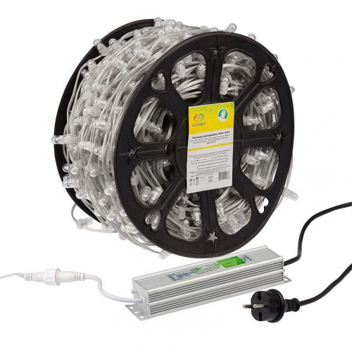Гирлянда светодиодная "LED ClipLight" шаг 15см 665LED бел. 80Вт 12В IP65 провод ПВХ прозр. (уп.100м) Neon-Night 325-155 фото 7 Гирлянда светодиодная "LED ClipLight" шаг 15см 665LED бел. 80Вт 12В IP65 провод ПВХ прозр. (уп.100м) Neon-Night 325-155 фото 7