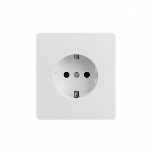 Розетка 1-м СП ROUND MIELE 16А с заземл. защ. шторки перламутр Kranz KR-78-0701-1