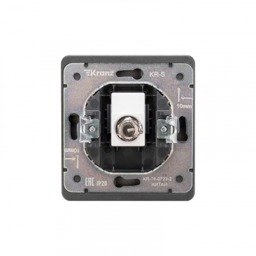Розетка телевизионная TV СП ROUND MIELE титан Kranz KR-78-0723-2 фото 3 Розетка телевизионная TV СП ROUND MIELE титан Kranz KR-78-0723-2 фото 3