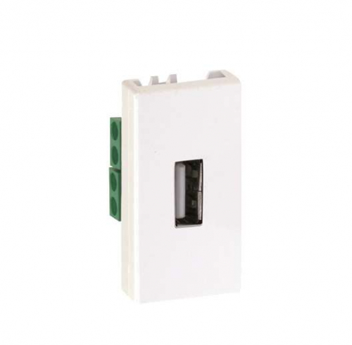 Розетка USB Simon 27 тип A 2.0 узкий модуль винты механизм сл. кость Simon 2701090-031 Розетка USB Simon 27 тип A 2.0 узкий модуль винты механизм сл. кость Simon 2701090-031