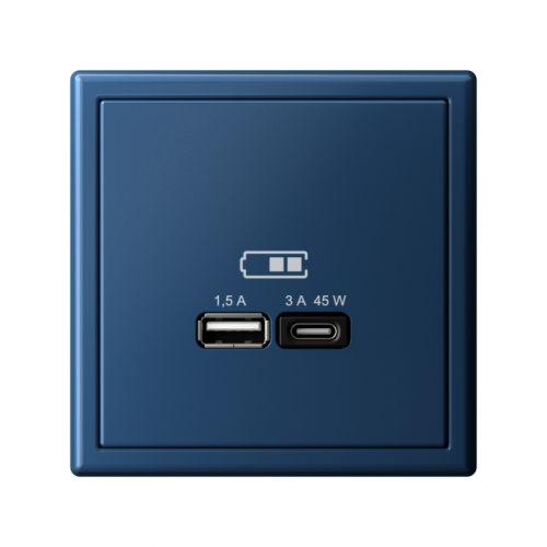 Розетка USB ArtGallery тип A+C 45Вт QC PD высокоскор. ЗУ механизм аквамарин SE GAL001129 фото 3 Розетка USB ArtGallery тип A+C 45Вт QC PD высокоскор. ЗУ механизм аквамарин SE GAL001129 фото 3