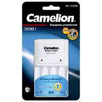 Устройство зарядное BC 1010B (C-1010B/2-4AA/AAA/200мА свет. индик.) бел. Camelion 10357