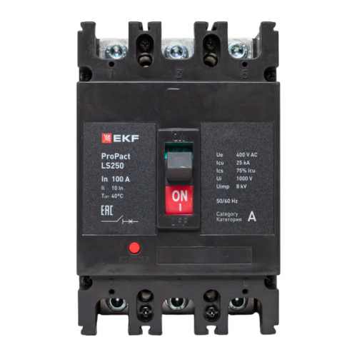 Выключатель автоматический 3п 100А 25кА LS250 ProPact EKF mccb-250-25-3-100-ls фото 5 Выключатель автоматический 3п 100А 25кА LS250 ProPact EKF mccb-250-25-3-100-ls фото 5
