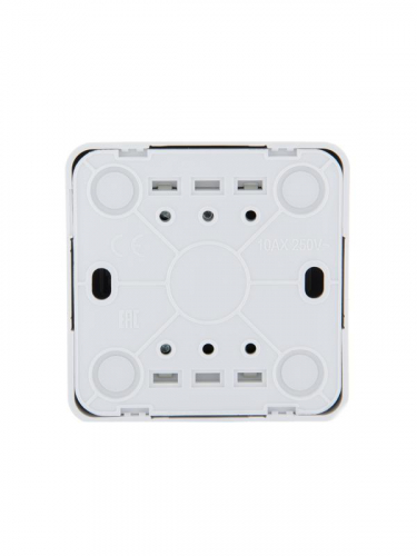 Переключатель проходной 1-кл. 1п ОП Viola 10А IP20 бел. LEZARD 751-0200-105 фото 2