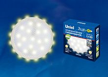 Лампа светодиодная LED-GX53-7W/3000K+3000K/GX53/PR PLB02WH 3000К призма торц. подсветка тепл. бел. свет картон Uniel UL-00006500