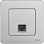 Розетка компьютерная Inspiria RJ45 кат.6 UTP механизм алюм. IEK 673832
