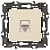 Розетка компьютерная 1-м Elegance 14-3107-02 RJ45 IP20 механизм сл. кость Эра Б0034303