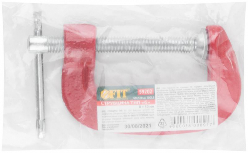 Струбцина тип "G" 50мм 2дюйм FIT 59202 фото 3