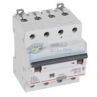 Выключатель автоматический дифференциального тока 4п B 20А 300мА тип A 10кА DX3 Leg 411230
