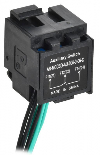 Контакт дополнительный левый MCCB типоразмер G; H; I 2НО 2НЗ ARMAT IEK AR-MCCBD-AU-000-0-06-C Контакт дополнительный левый MCCB типоразмер G; H; I 2НО 2НЗ ARMAT IEK AR-MCCBD-AU-000-0-06-C