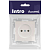 Розетка 1-м СП Accent 6-201-06 16А IP20 250В 2P перламутр. Intro Б0063667