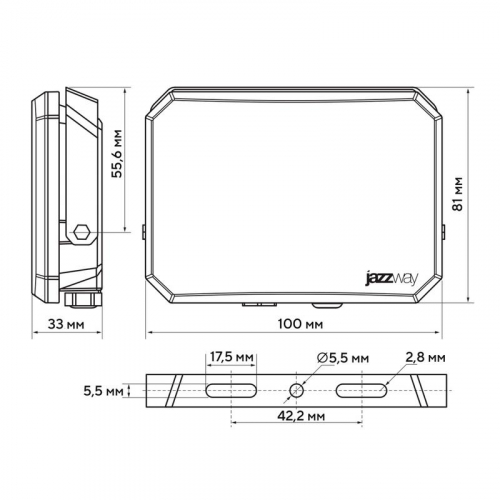 Прожектор светодиодный PFL-SA 30Вт IP65 6500К 2700лм OPAL СДО JazzWay 5070325 фото 10