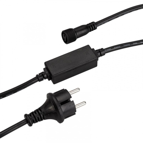 Шнур питания ARD-CLASSIC-FLASH-1.5M Black (230В 1.6А) (закрытый) Ardecoled 025885