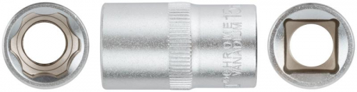 Головка шестигранная CrV 1/2дюйм 15мм FIT 62045 Головка шестигранная CrV 1/2дюйм 15мм FIT 62045