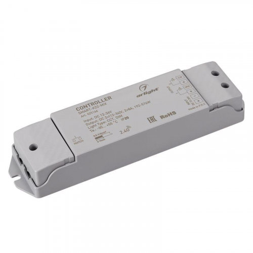 Контроллер SMART-K22-MIX (12-36В 2х8А 2.4G) (IP20 пластик) Arlight 025146