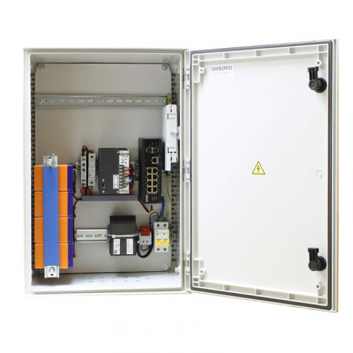 Коммутатор уличный OSP-46TB1(SW-60812/I) с термостабил. и резерв. питанием на базе уличн. станции OSNOVO OSP-46TB1 OSNOVO 13604 Коммутатор уличный OSP-46TB1(SW-60812/I) с термостабил. и резерв. питанием на базе уличн. станции OSNOVO OSP-46TB1 OSNOVO 13604