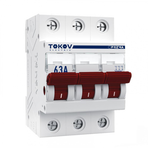 Выключатель нагрузки модульный 3п 63А PRIZMA TOKOV ELECTRIC TKE-PZ60-MDSI-3-63 Выключатель нагрузки модульный 3п 63А PRIZMA TOKOV ELECTRIC TKE-PZ60-MDSI-3-63