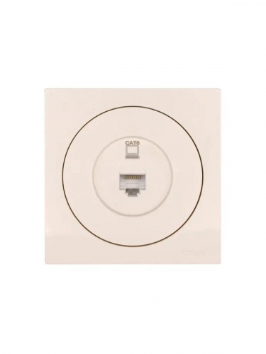 Розетка компьютерная СП OSEN RJ45 кат.6 механизм сл. кость LEZARD 743-9088-140 фото 3
