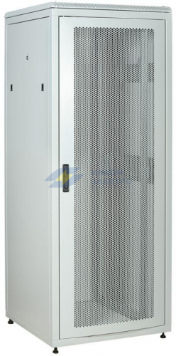 Шкаф сетевой LINEA N 33U 800х800мм перф. передняя дверь задняя металлическая сер. ITK LN35-33U88-PM