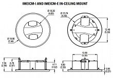 Крепление врезное для Sarix Enh+ внешн. Pelco IMEICM-E