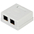 Розетка компьютерная 2-м RJ45 кат.5E неэкранир. RJ02UN Эра Б0056902